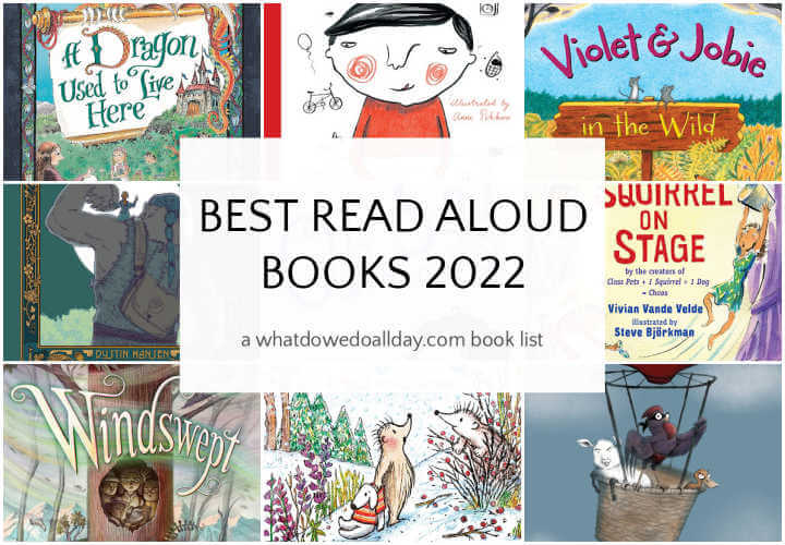 Read aloud novels book cover collage