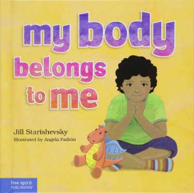 My Body Belongs to Me children's book about consent book cover with boy stiting down on yellow background