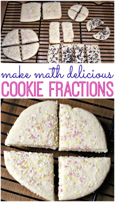 Teach fractions with cookies! Fun math idea for kids