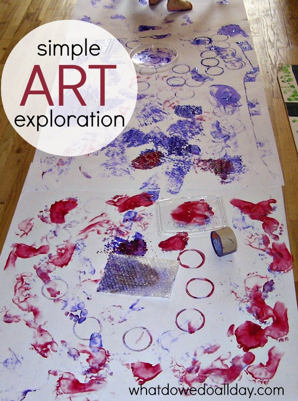 Super simple and easy art exploration for kids 