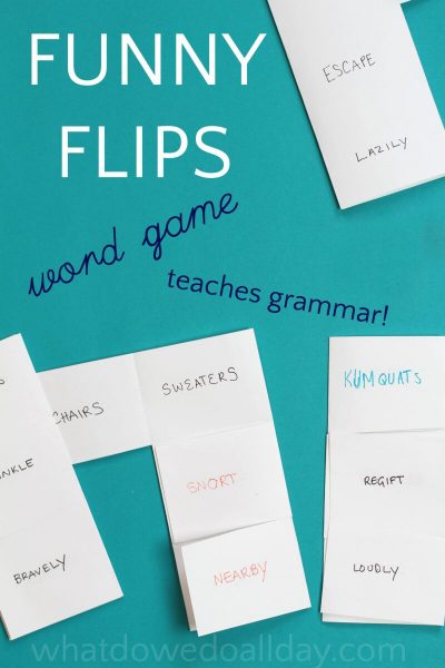 Easy to make fun word games for kids