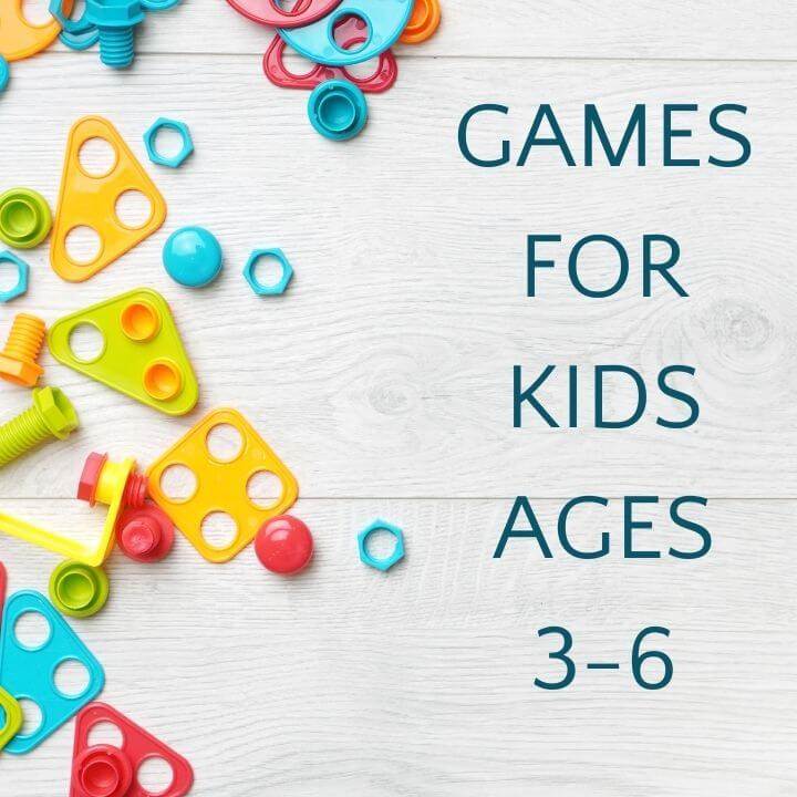 game pieces and text games for kids ages 3-6 year olds