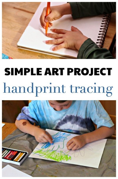 Easy art project for kids, even if they say they don't like art!