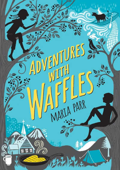Adventures with Waffles, book cover.
