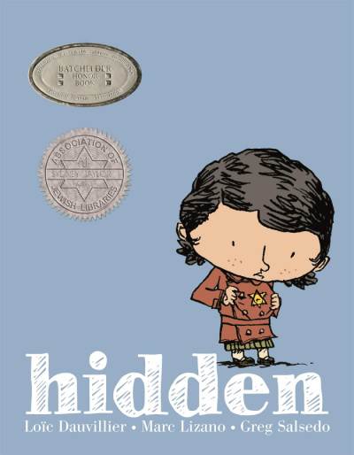 Book cover of Hidden graphic novel inspired by events in the Holocaust