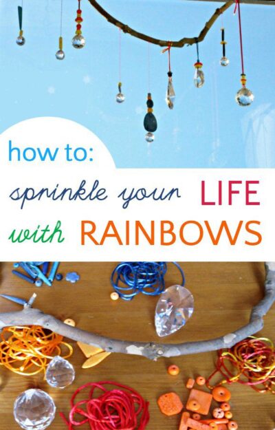 How to make a marvelous prism mobile to spread rainbow joy in your home.