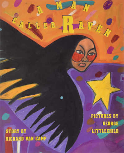 A Man Called Raven book covers showing raven with human face