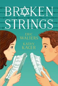 Broken Strings book cover with Jewish characters