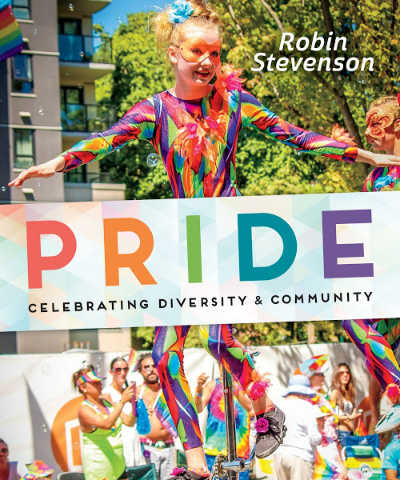 Pride nonfiction book for middle school featuring photos of pride parade