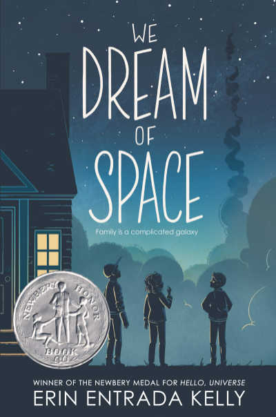 We Dream of Space book cover showing three children looking at night sky