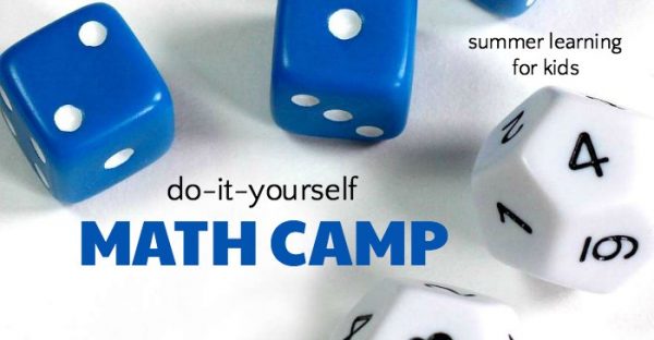 Math camp for kids to do at home during the summer