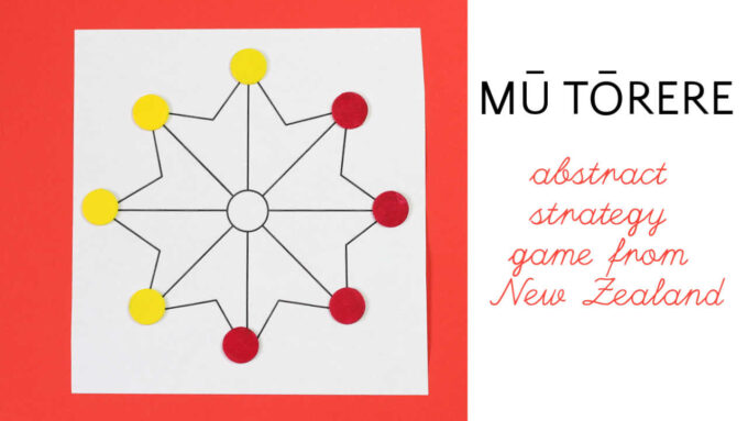 Mu Torere board game from New Zealand