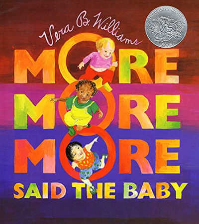 More, More, More, Said the Baby book cover.