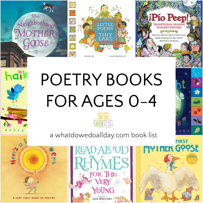 Poetry books for kids ages 0-4