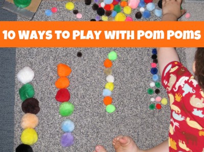 10 ways for kids to play with pom poms