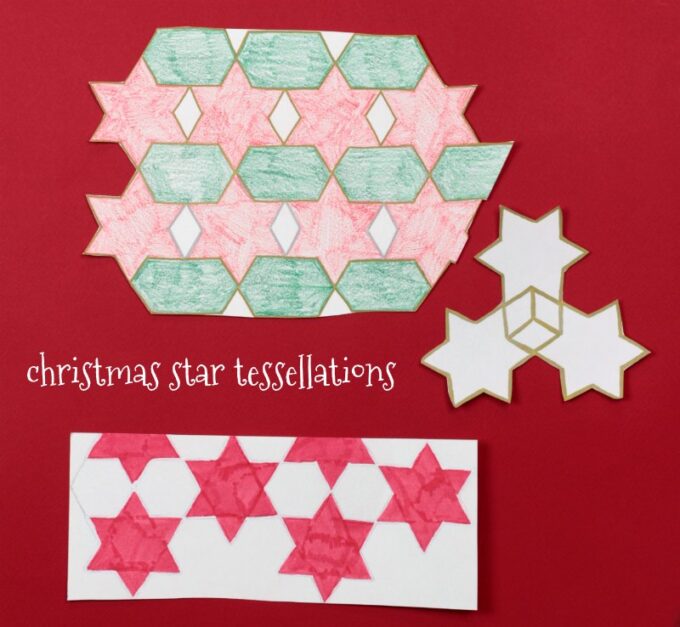 Christmas star tessellations