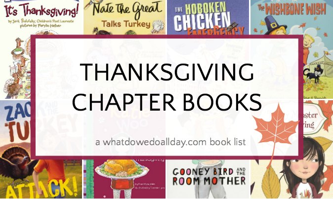 Thanksgiving themed chapter books for children