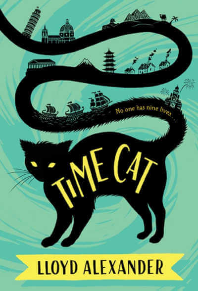 Time Cat by Lloyd Alexander, book cover.