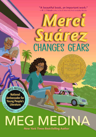 Merci Suárez Changes Gears, book cover.