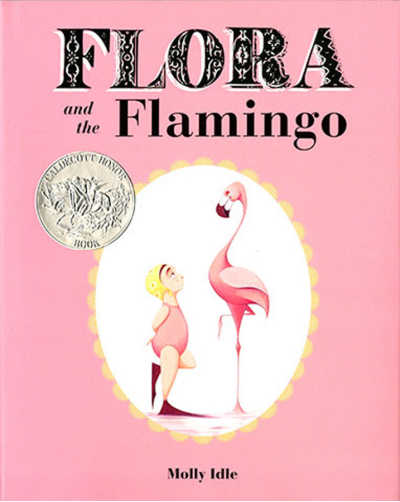 Flora and the Flamingo, book cover.