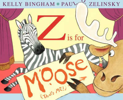 Z is for Moose picture book cover.