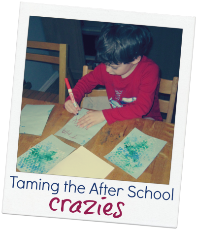 Taming the after school crazies with small activities