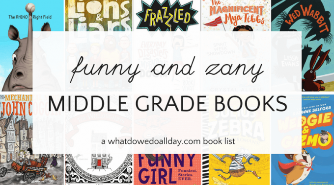 Funny middle grade books for kids age 8-13 year olds.