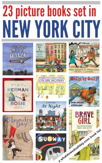 Children's books set in New York City. Click through for entire book list. 