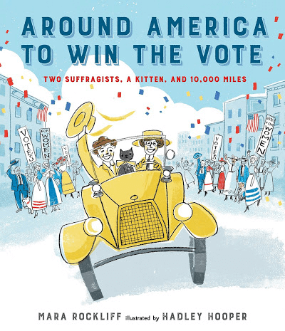 Around America to Win the Vote, picture book cover.
